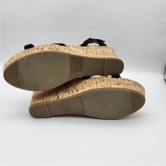 Lulu’s Platform Cork Wedge Scrappy Sandals 8.5 - Picture 5 of 7
